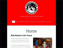 Tablet Screenshot of karate-kids.com.au